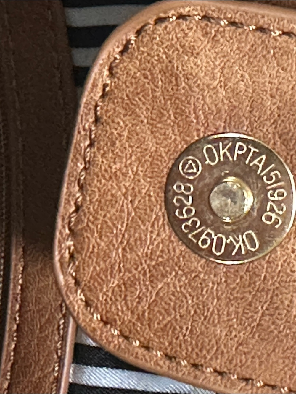 Urban Expressions. Brown Faux Leather Tote Bag - Picture 9 of 11